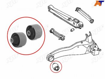 589 р. Сайлентблок Mitsubishi Lancer 95-01  Outlander 02-09  Airtrek 01-05  Carisma 95-05  Volvo S40 95 SAT ST-MB809262  с доставкой в г. Воронеж. Увеличить фотографию 1