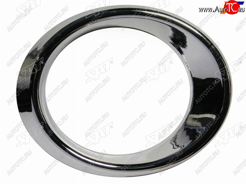 1 199 р. Правая оправа ПТФ SAT  Mercedes-Benz C-Class  W204 (2007-2011) дорестайлинг седан (хром)  с доставкой в г. Воронеж
