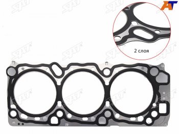 Прокладка ГБЦ RH=LH металл 6G74 3,5 SAT Mitsubishi Montero  V60 - Pajero  3 V60