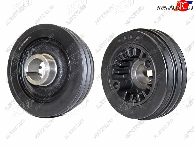 2 499 р. Шкив коленвала MITSUBISHI PAJERO 4M41 00-06 SAT ST-ME204075  с доставкой в г. Воронеж