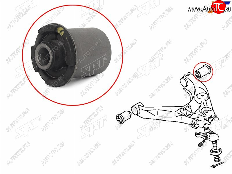 599 р. Сайлентблок Mitsubishi Delica 94-07  L400 94-06  Space Gear 94-07 SAT ST-MR112711  с доставкой в г. Воронеж