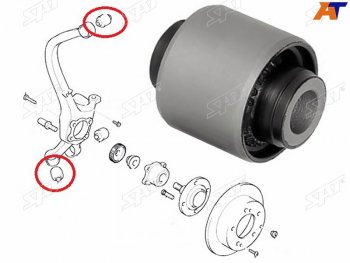 293 р. Сайлентблок Nissan Juke 10-20  Mitsubishi Diamante 95-05  Sigma 90-96 SAT ST-MR-223673  с доставкой в г. Воронеж. Увеличить фотографию 1
