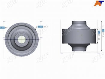 469 р. Сайлентблок Chery Tiggo T11 05-16  Mitsubishi ASX 10-20  Lancer 02-17  Outlander 02-22  Chery Fo SAT ST-MR403441  с доставкой в г. Воронеж. Увеличить фотографию 1