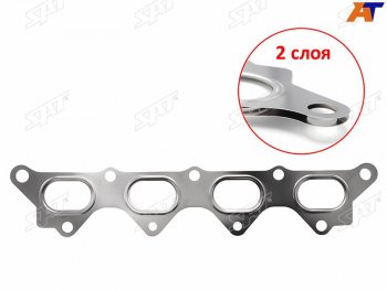 319 р. Прокладка выпускного коллектора MITSUBISHI CARISMACOLTLANCERCEDIA 4G134A914G18 1,31.51.6 00- SAT ST-MR552763  с доставкой в г. Воронеж. Увеличить фотографию 1