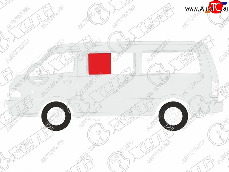 1 059 р. Стекло кузова боковое (не опускное) (Слева Цвет зеленый) Volkswagen Transporter 90-03  Caravelle 9 XYG STN-VAN SF/LH1  с доставкой в г. Воронеж