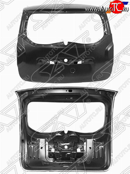19 649 р. Дверь багажника SAT Renault Duster HS дорестайлинг (2010-2015)  с доставкой в г. Воронеж