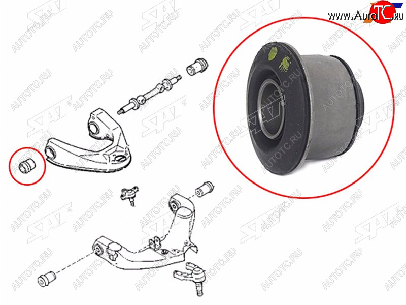 235 р. Сайлентблок переднего верхнего рычага передний MAZDA E2000E2200BONGO 89-01 SAT ST-S083-34-840A  с доставкой в г. Воронеж