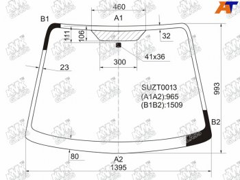 4 899 р. Стекло лобовое SUZUKI SX4 45D 06-14                                                                 KMK SUZT0013  с доставкой в г. Воронеж. Увеличить фотографию 1