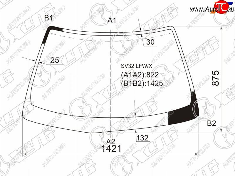 7 849 р. Стекло лобовое Toyota Camry 90-94  Vista 90-94  Camry 90-94 XYG SV32 LFW/X  с доставкой в г. Воронеж