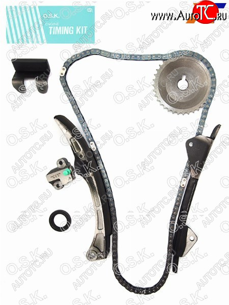 10 299 р. Комплект для замены цепи ГРМ TOYOTA 1NZ-FE1NZ-FXE 04- (цепь 13506-21060) OSK T046K  с доставкой в г. Воронеж