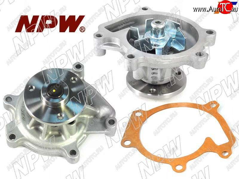 2 199 р. Насос водяного охлаждения TOYOTA 12SZFE 99- (с прокладкой) NPW T-128  с доставкой в г. Воронеж