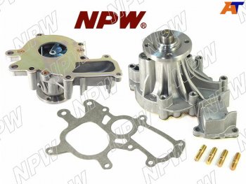 4 399 р. Насос водяного охлаждения в сборе с корпусом TOYOTA PRADO KDJ7#9#12#15#HIACEHILUX 1KZ12KD (с NPW T-164  с доставкой в г. Воронеж. Увеличить фотографию 1