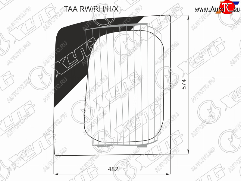 7 849 р. Стекло заднее (Цвет зеленый Обогрев) Honda Stepwgn 15-21 XYG TAA RW/RH/H/X  с доставкой в г. Воронеж