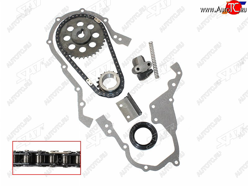 2 999 р. Комплект цепи ГРМ TOYOTA 4K5K7K 88- SAT TK-TY108-A  с доставкой в г. Воронеж
