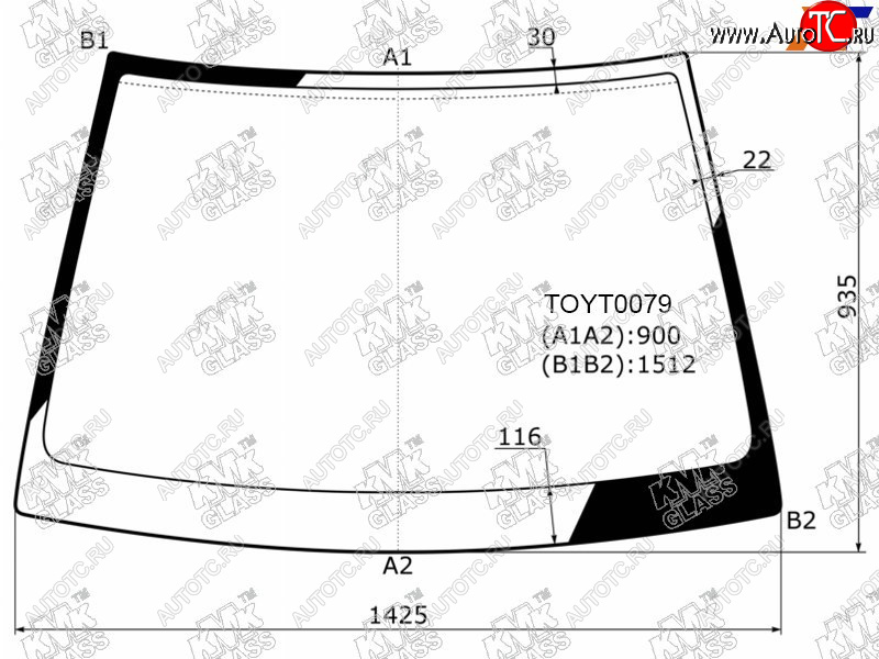 6 499 р. Стекло лобовое Toyota Allion (T240) 01-07  Premio 01-07 KMK TOYT0079  с доставкой в г. Воронеж
