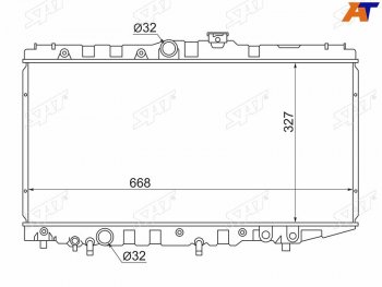 Радиатор SAT Toyota Corona T190 седан дорестайлинг (1992-1994) (применимо для Toyota Corolla (E90) 87-92 Carina (T170) 88-92 Corolla Levin 87-91 Corona (T170) 87-)