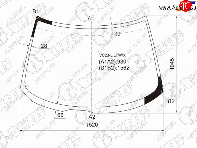 7 699 р. Стекло лобовое Nissan Serena 91-01 XYG VC23-L LFW/X  с доставкой в г. Воронеж