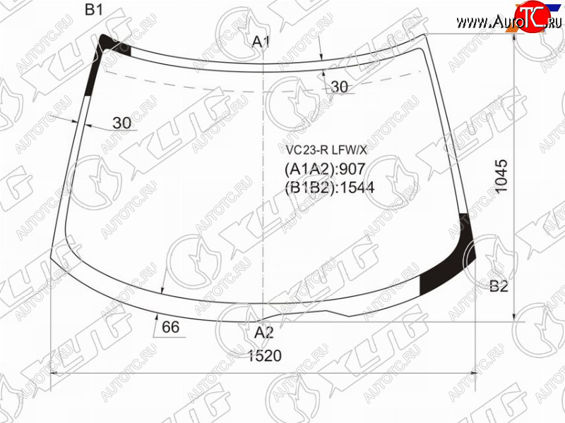 9 199 р. Стекло лобовое Nissan Serena 91-01 XYG VC23-R LFW/X  с доставкой в г. Воронеж