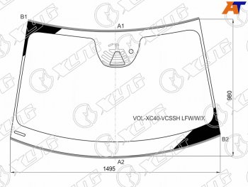 22 999 р. Стекло лобовое (Обогрев полный Камера Датчик дождя Молдинг) Volvo XC40 17-22 XYG VOL-XC40-VCSSH LFW/W/X  с доставкой в г. Воронеж. Увеличить фотографию 1
