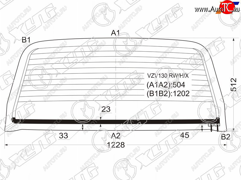 5 999 р. Стекло заднее (Цвет зеленый Обогрев) Great Wall Safe 01-09  Toyota 4Runner 89-95  Hilux Surf 89-9 XYG VZV130 RW/H/X  с доставкой в г. Воронеж