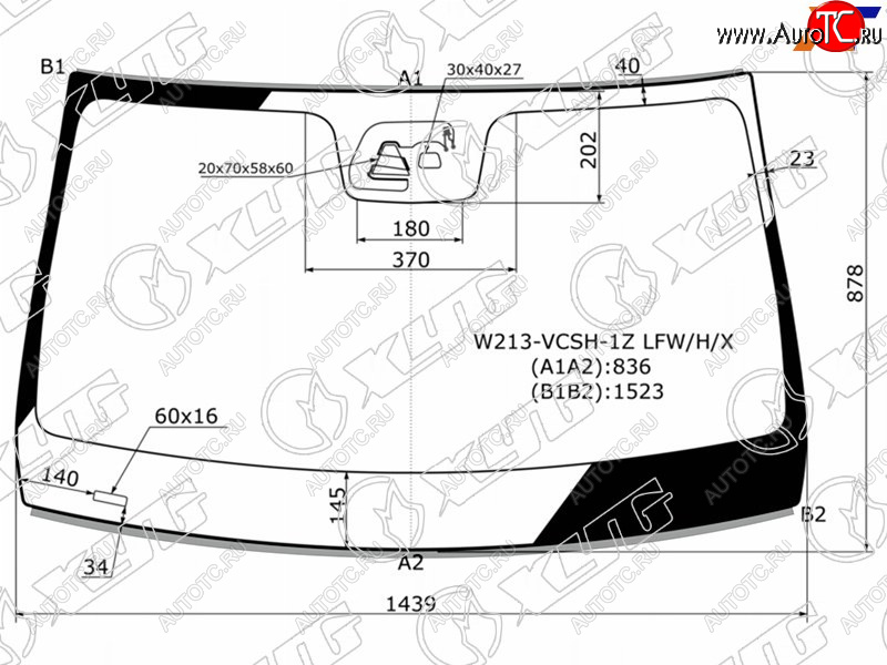 9 299 р. Стекло лобовое + дд + камера MERCEDES-BENZ E-CLASS W213 16-                                          XYG W213-VCSH-1Z LFW/H/X  с доставкой в г. Воронеж
