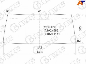 4 999 р. Стекло лобовое Nissan Patrol 87-97 XYG WG161 LFW  с доставкой в г. Воронеж. Увеличить фотографию 1