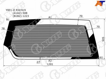 7 199 р. Стекло заднее затемненное с обогревом SUZUKI ESCUDOVITARA 35D 89-97                                XYG Y001-D RW/H/X  с доставкой в г. Воронеж. Увеличить фотографию 1