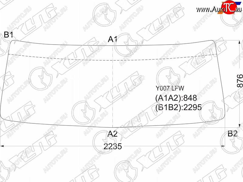 14 599 р. Стекло лобовое Hino 700 03-  Dolphin Profia 01- XYG Y007 LFW  с доставкой в г. Воронеж
