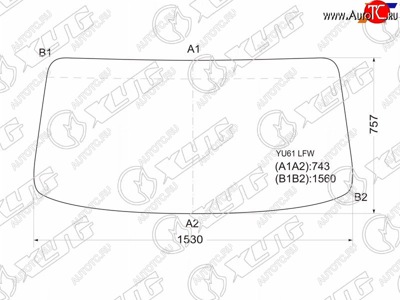 8 449 р. Стекло лобовое Hino 300 07-  Dutro 02-11  Toyota Dyna 99-11  ToyoAce 99-16 XYG YU61 LFW  с доставкой в г. Воронеж