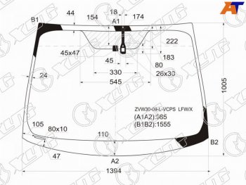 6 499 р. Стекло лобовое (Датчик дождя для Европейского рынка) Toyota Prius (ZVW30) 09-16  Prius PHV 12-16 XYG ZVW30-09-L-VCPS LFW/X  с доставкой в г. Воронеж. Увеличить фотографию 1
