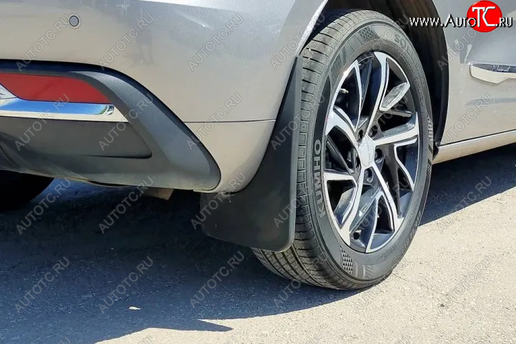 2 139 р. Задние брызговики (увеличенные) Petroil Tuning  Haval Jolion (2020-2024) дорестайлинг  с доставкой в г. Воронеж