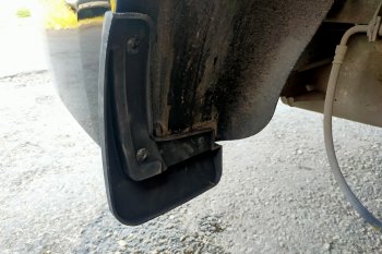 1 579 р. Задние брызговики (увеличенные) Petroil Tuning Hyundai Solaris HCR седан дорестайлинг (2017-2020)  с доставкой в г. Воронеж. Увеличить фотографию 2