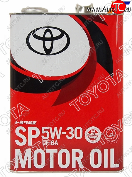 5 499 р. Масло моторное TOYOTA (металлическая канистра ) 5W-30 SPGF-6A 4Л (Япония) TOYOTA 08880-13705  с доставкой в г. Воронеж