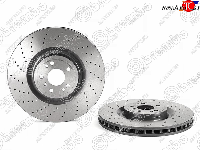 11 949 р. Диск тормозной передний (Ø375 mm) BREMBO  Mercedes-Benz ML class  W166 (2011-2015)  с доставкой в г. Воронеж