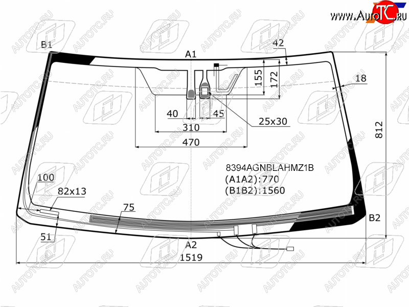 9 299 р. Стекло лобовое (Обогрев щеток Антенна Датчик дождя) Toyota Land Cruiser Prado (J150) 09-17  Lexus FUYAO 8394AGNBLAHMZ1B  с доставкой в г. Воронеж