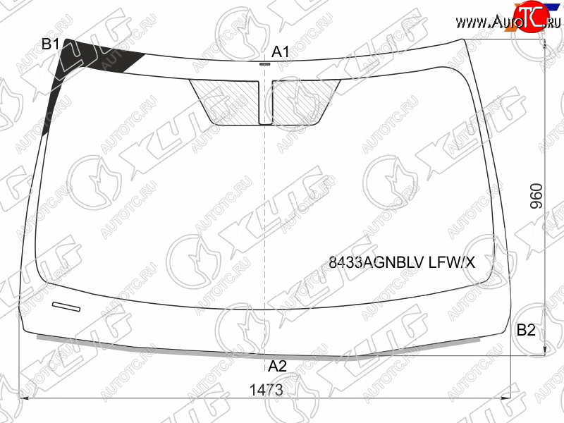 13 299 р. Стекло лобовое Lexus ES 18- XYG 8433AGNBLV LFW/X  с доставкой в г. Воронеж