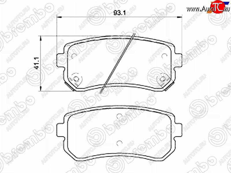 3 899 р. Колодки тормозные задние RH-LH SAT  Hyundai Creta (GS,  SU), Tucson (LM,  TL,  NX4), KIA Ceed (1 ED,  2 JD,  3 CD), Cerato (2 TD,  3 YD,  4 BD), Rio (2 JB), Sportage (2 JE,KM,  3 SL,  4 QL,  5 NQ5)  с доставкой в г. Воронеж