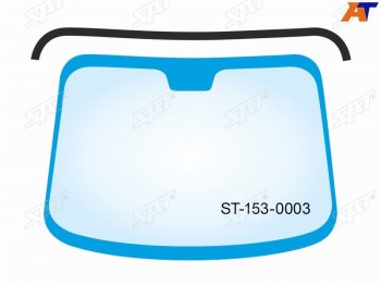 879 р. Молдинг лобового стекла (Сверху) Toyota Land Cruiser (J100) 98-07  Lexus LX 98-07  Toyota Land Cru SAT ST-153-0003  с доставкой в г. Воронеж. Увеличить фотографию 1