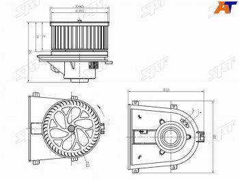 2 699 р. Мотор отопителя салона Audi A3 96-03  Skoda Octavia 96-13  Volkswagen Golf 97-16  Jetta 98-10  P SAT ST-1J1819021C  с доставкой в г. Воронеж. Увеличить фотографию 1
