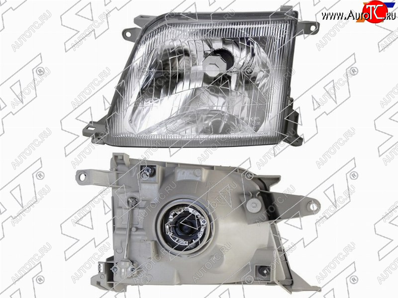 4 299 р. Фара левая (хрусталь) SAT  Toyota Land Cruiser Prado  J90 (1999-2002) 3 дв. рестайлинг, 5 дв. рестайлинг  с доставкой в г. Воронеж
