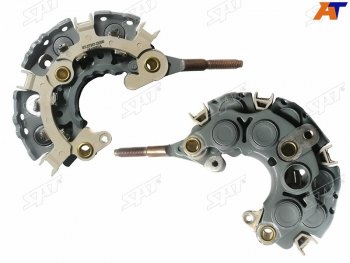 1 089 р. Диодный мост генератора TOYOTA COROLLA AXIOFIELDER 06-08 1NZFELAND CRUISER 100 98-07 2UZFE 6диодов SAT ST-27357-22200  с доставкой в г. Воронеж. Увеличить фотографию 1