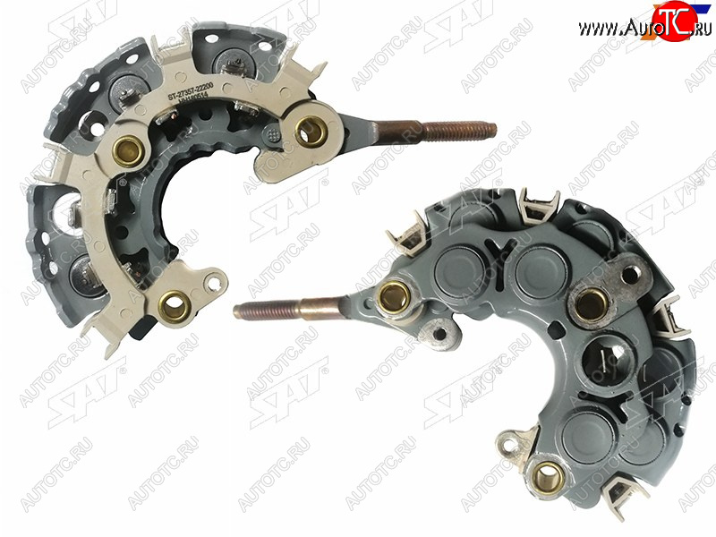 1 089 р. Диодный мост генератора TOYOTA COROLLA AXIOFIELDER 06-08 1NZFELAND CRUISER 100 98-07 2UZFE 6диодов SAT ST-27357-22200  с доставкой в г. Воронеж