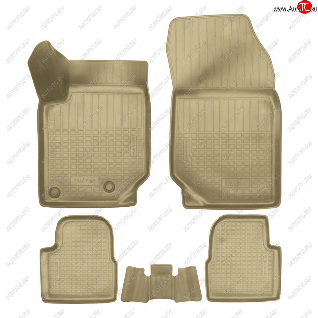 2 799 р. Коврики салонные Norplast  CITROEN C4  C41 (2020-2025) 5 дв. (бежевый)  с доставкой в г. Воронеж