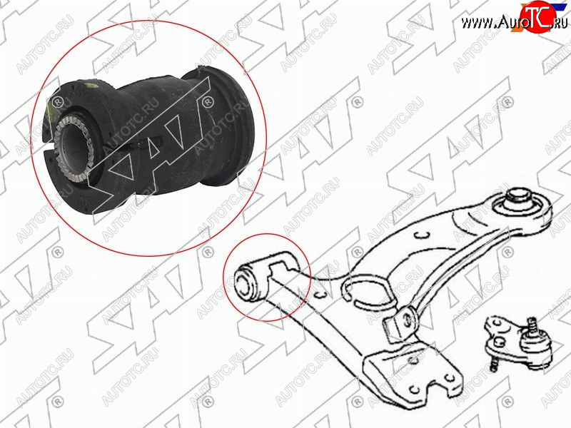359 р. Сайлентблок Chery Tiggo T11 05-16  Geely Atlas 16-22  Mitsubishi ASX 10-20  Lancer 02-17  Outlan SAT ST-48654-42030  с доставкой в г. Воронеж