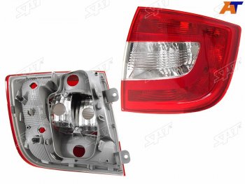 2 359 р. Фонарь задний правый SAT Skoda Rapid NH3 рестайлинг лифтбэк (2017-2020)  с доставкой в г. Воронеж. Увеличить фотографию 2