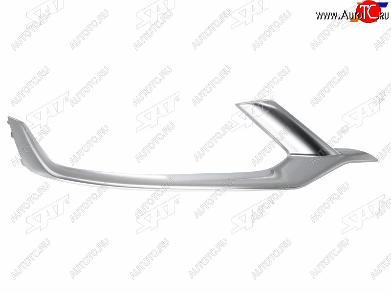 1 659 р. Правый молдинг решетки радиатора SAT Geely Coolray SX11 дорестайлинг (2018-2023) (хром)  с доставкой в г. Воронеж