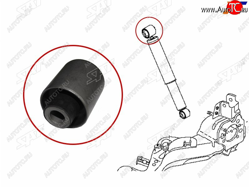 479 р. Сайлентблок Nissan Qashqai 06-13  Dualis 07-14  Qashqai+2 08-14 SAT ST-E6210-JD04A-B2  с доставкой в г. Воронеж