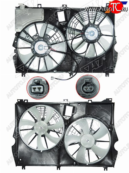 11 199 р. Диффузор радиатора в сборе SAT Lexus RX 200T AL20 дорестайлинг (2015-2017)  с доставкой в г. Воронеж