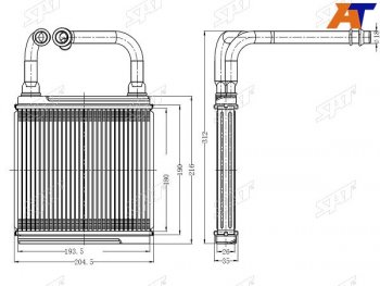 Радиатор отопителя салона MERCEDES E-CLASS W 211 02-CLS-CLASS W 219 04- SAT ST-MD57-395-0