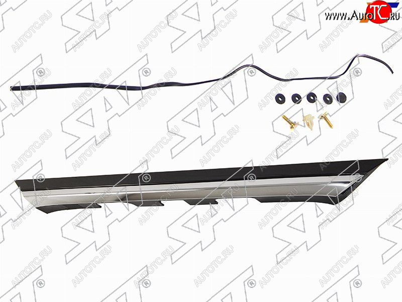 2 299 р. Молдинг крышки багажника SAT  Toyota Corolla  E180 (2016-2019) рестайлинг (хром)  с доставкой в г. Воронеж